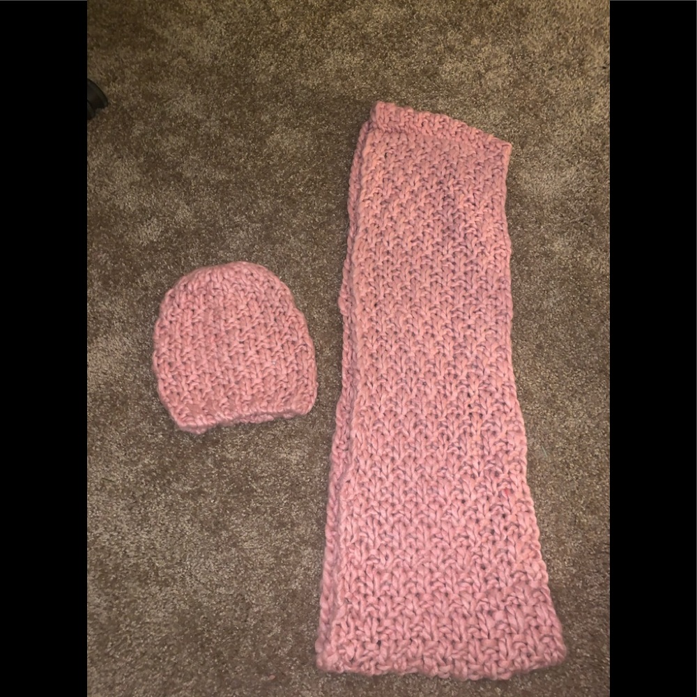 Knit Scarf and Hat